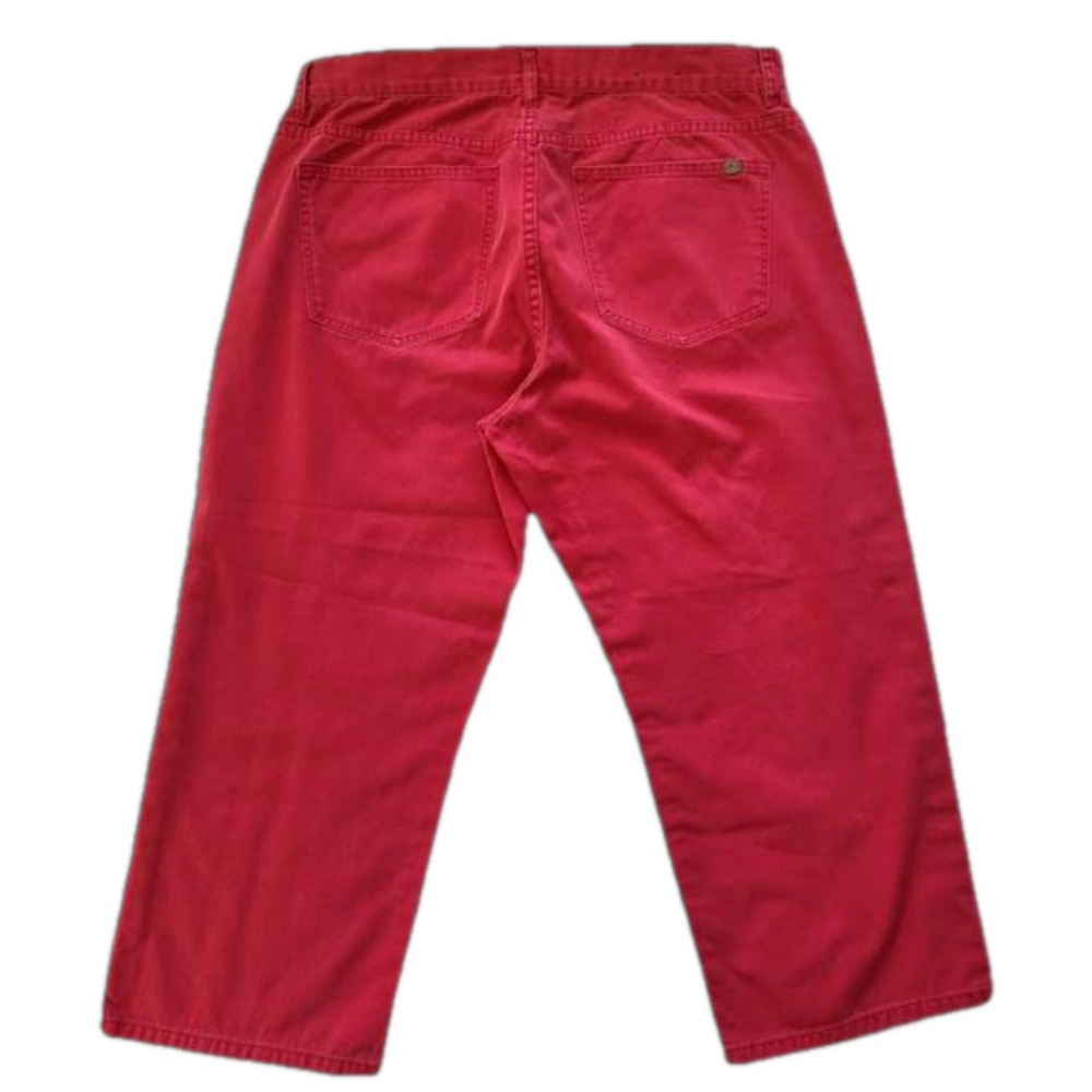 Ralph Lauren RLR Lauren Jeans Co Red Classic Midcalf Capris Size 10 - Picture 3 of 8